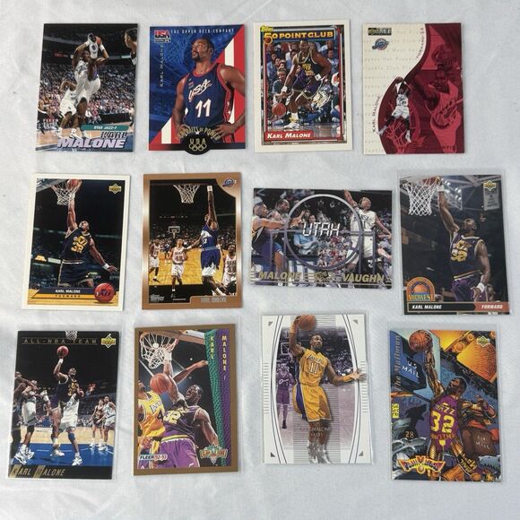 Other - Karl Malone 12 Card Lot NM With 2004 Upper Deck Authentic SP 1993 Fanimation